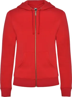 Produktbild von Roly CQ6425 | Damen Jacke Veleta Woman Sweatjacket - Farbe: Red 60 - Größe: M