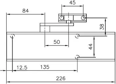 Produktbild von Obentürschließer GEZE TS 2000 V silber