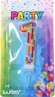Produktbild von Partykerze Nummer 1 Bindestriche
