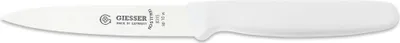 Produktbild von Giesser Messer Gemüsemesser Spickmesser Officemesser Klinge mittelspitz glatt - 10 cm, Weiß