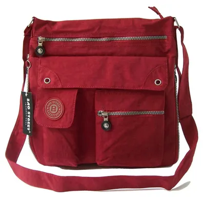 Image de Bag Street Sac à main femme rouge Nylon 31x10x33 D2OTJ206R