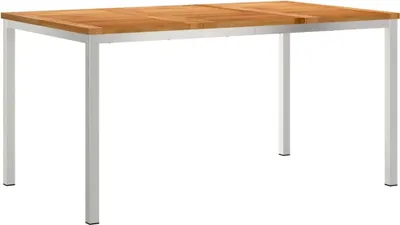 Produktbild von Esstisch Braun 150 x 90 x 75 cm Massivholz Teak