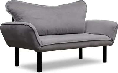 Immagine prodotto di Hone - Divano Letto 2 Posti, 140x65 cm Grigio, Contenitore