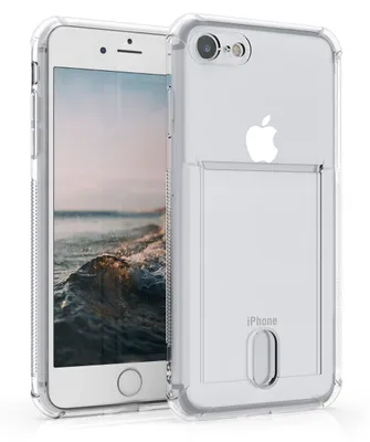 Produktbild von kwmobile Hülle kompatibel mit Apple iPhone SE (2022) / iPhone SE (2020) / iPhone 8 / iPhone 7 - Backcover mit Fotofach - Silikon Schutzhülle in