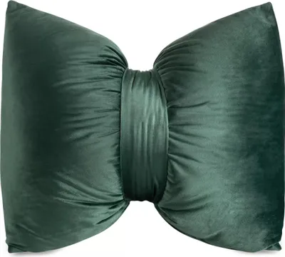 Obrázok produktu pre BOW vankúš Dekoračný vankúš Vianočný vankúš 45X55 cm Tmavo zelená