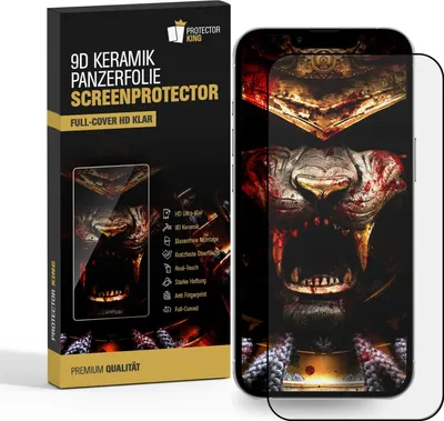 Produktbild von 3x Keramik-Glass für iPhone 16e FULL COVER HD KLAR Panzerfolie Displayschutz Schutzfolie Screen-Protector