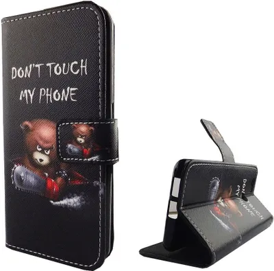 Produktbild von Handyhülle Tasche für Handy Huawei Nova Schriftzug Bär mit Kettensäge