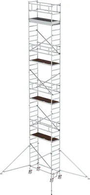 Produktbild von MUNK Aluminium-Rollgerüst mit Ausleger 1,80x0,75m Plattform 11,51m AH