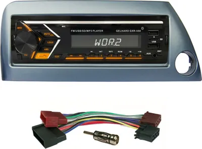 Produktbild von AUTORADIO mit USB SD MP3 Bluetooth UKW RDS kompatibel mit Ford KA 1996>2008 / Blende blau-metallic