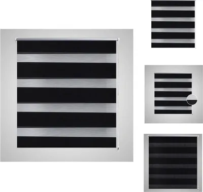 Obrázek produktu pro Dvojitá roleta 50 x 100 cm černá - Žaluzie a rolety