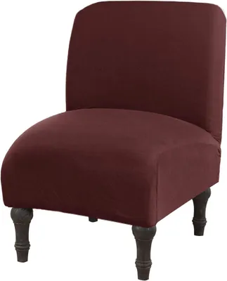 Imagen del producto de Funda para silla sin reposabrazos, tejido Jacquard de Elasthan, de 48 a 58 cm, ideal para salones