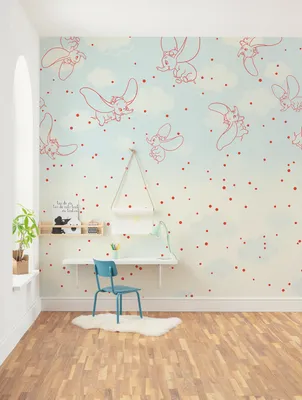 Produktbild von Komar Vlies Fototapete - Disney Dumbo Clouds - Größe 250 x 250 cm