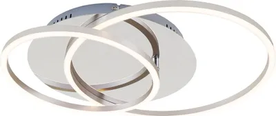 Produktbild von LED Deckenleuchte Deckenlampe dimmbar Chrom-Alu 3000K Ø 30cm 40 W Briloner