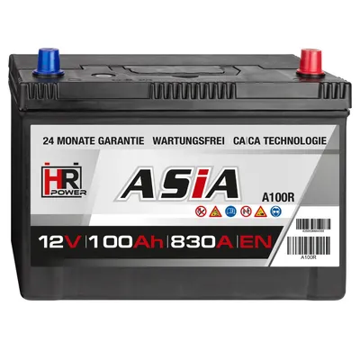 Produktbild von HR HiPower ASIA Autobatterie A100R 12V 100Ah