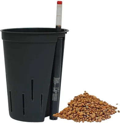 Produktbild von Set3 Kulturtopf + Wasserstandsanzeiger + Blähton 4 - 8 mm Hydropflanzen Ø 15 cm Höhe 19 cm