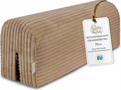 Produktbild von Bettkantenschutz 70 cm Kantenschutz Bettumrandung für Bettgitter Braun
