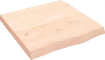 Produktbild von Tischplatte 60x60x(2-6) cm Massivholz Eiche Unbehandelt