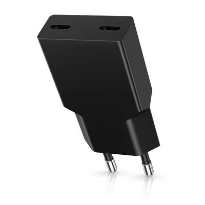 Imagen del producto de CSL, cargador USB-C de 30W, fuente de alimentación de 2 puertos con Power Delivery 3.0, Quick Charge 3.0, PPS, función de carga rápida, para iPhone, iPad, MacBook Air, Samsung Galaxy, color