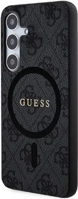 Immagine prodotto di Guess Guhms24Sg4Gfrk S24 S921 Czarny/Nero Custodia rigida 4G Collection in pelle Logo metallo Magsafe