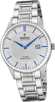 Produktbild von Festina Herrenuhr Swiss Made Armbanduhr Edelstahl silber D2UF20067/3