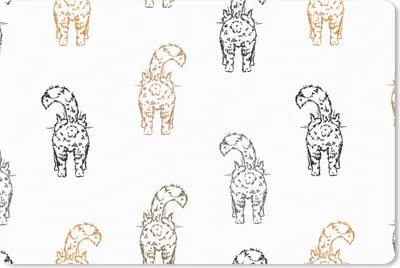 Produktbild von MuchoWow® Mauspad Mousepad Muster - Kätzchen - Katze - Pastell - Mädchen - Kinder - Kind 27x18 cm - Mousepads - Maus Mat - Pad - Mausunterlage - Büroartikel - Desk Matten