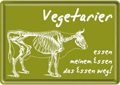 Obrázok produktu pre Nostalgic-Art - Plechová pohľadnica - Vegetarián
