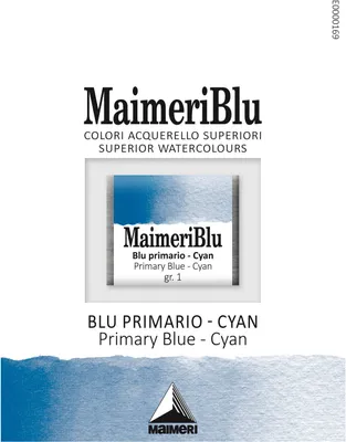 Zdjęcie produktu dla Maimeri Blu Farba akwarelowa Primary Blue - Cyan 400 1,5 ml 1 szt.