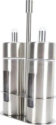Obrázek produktu pro Sada lahví na olej a ocet z nerezové oceli 80 ml s průhledným okénkem pro kuchyni