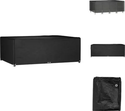 Obrázek produktu pro vidaXL Obal na zahradní nábytek 12 ok 240x180x80 cm obdélníkový - Ochranné kryty na zahradní nábytek
