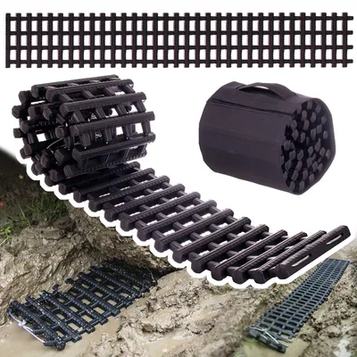 Zdjęcie produktu dla Zwijana rampa do pokonywania piasku, błota i śniegu OFF ROAD 4x4 (Roll Up trap) TC Technic TS501-150