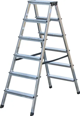 Produktbild von Krause Dopplo Stufen Doppelleiter 2x6 Stufen