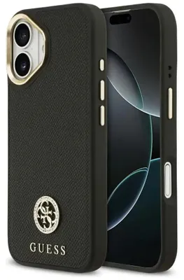 Obrázok produktu pre Puzdro Guess Grained Strass Logo Magsafe Na Iphone 17 - Čierne