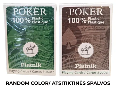 Produktbild von Karty pojedyncze talie plastik Poker