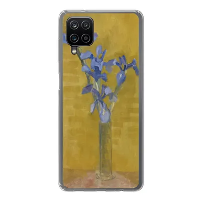 Produktbild von MuchoWow® Handyhülle Schutzhülle Hülle für Samsung Galaxy A12 Schwertlilien - Piet Mondrian - Alte Meister Silikon Softcase Handy Hülle - Bild