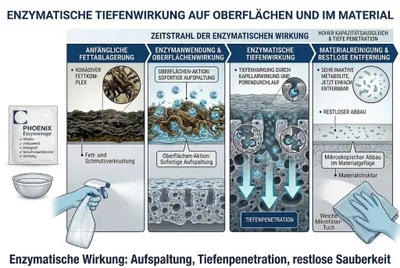 Produktbild von Nikotingeruch Entferner 20g (1L) Enzymreiniger + Drucksprüher 1L Set Granulat-Konzentrat gegen Tabakgeruch | PHOENIX