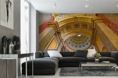 Produktbild von Vlies Fototapete INNENRAUM DER BASILIKA 375 x 250 cm (inkl. Kleister) - Vlies Tapete, Wandtapete, Wandbilder - Tapete für Wohnzimmer Schlafzimmer, Büro, Küche - Montagefertig