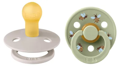 Imagen del producto de Bibs STUDIO, chupete clásico para bebés, forma redonda, de látex, para niño/niña