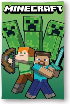 Produktbild von Minecraft Strandhandtuch 70x140 cm – Pixelspaß am Strand