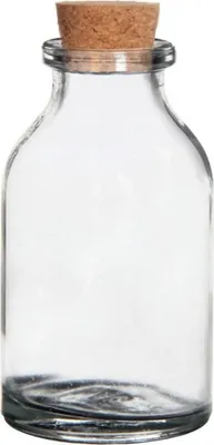 Produktbild von 10 Glasflaschen mit Korken mini H6cm Ø3cm Flasche Glas 25ml Minivase Wunschglas