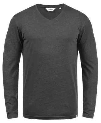 Produktbild von SOLID SDBeda Herren Longsleeve Langarmshirt Shirt mit V-Ausschnitt Baumwollmischung Regular fit