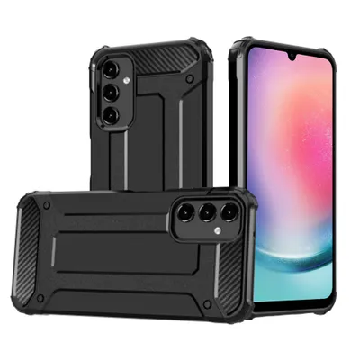 Produktbild von Hybrid Armor Hülle für Samsung Galaxy A24 4G - Schwarz KP28051