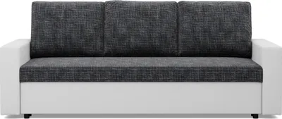 Produktbild von Sofa 3-Sitzer mit Schlaffunktion LUNA, Schwarz + Grau