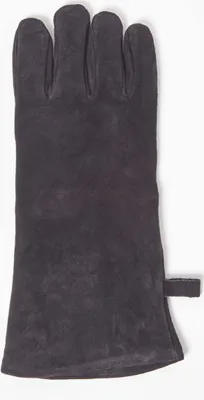 Produktbild von HOMESCAPES Schwarzer Grill-Handschuh aus Leder
