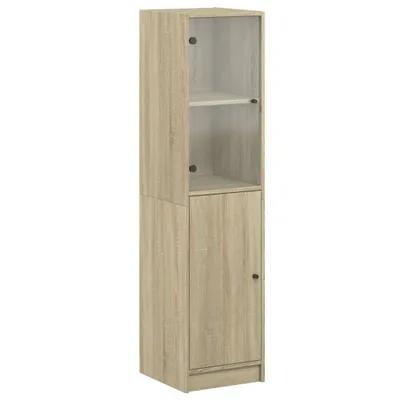 Immagine prodotto di Credenza con Anta in Vetro Rovere Sonoma 35x37x142 cm