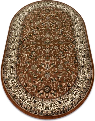 Produktbild von Teppich ROYAL ADR Oval modell 1745 braun braun 100x180 cm