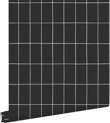 Immagine prodotto di ESTAhome carta da parati piccole tegole nero e bianco 53 cm x 10.05 m