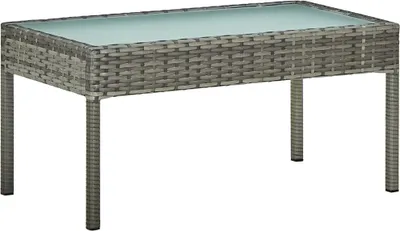 Obrázok produktu pre vidaXL 4-dielna záhradná obývacia súprava s vankúšmi Poly Rattan Grey