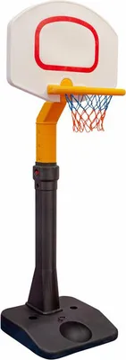 Produktbild von Freistehender Basketballkorb Super Basket für Kinder, höhenverstellbar 117-177 cm, 72 cm Scheibe, tragbar & wetterfest