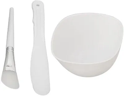 Produktbild von Silikonborstel-Set für Gesichtsmasken - 3-teilig - für DIY - Gesichtsmasken-Set