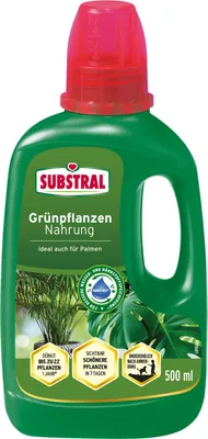 Produktbild von Substral Flüssigdünger für Grünpflanzen & Palmen - 500 ml, Mindert Nährstoffmangel, Fördert Wachstum & Blattgrün